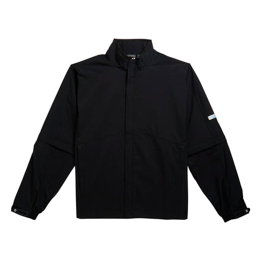 FootJoy HydroLite Blk Mens Rain Jkt Zip Off Sleeve