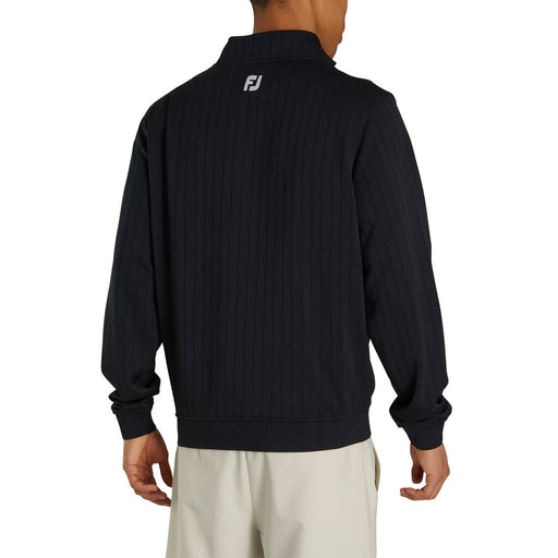 FootJoy Drop Needle Half Zip Black Mens Pullover