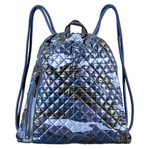 Oliver Thomas In a Cinch Tennis Backpack - Blue Camo/One Size
