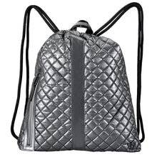 Load image into Gallery viewer, Oliver Thomas In a Cinch Tennis Backpack - Metallic Silver/One Size
 - 6