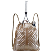 Load image into Gallery viewer, Oliver Thomas In a Cinch Tennis Backpack - Rose Gold/One Size
 - 8