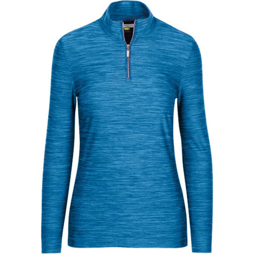 Greg Norman Long Sleeve Heathered Womens 1/4 Zip - Atbh/L