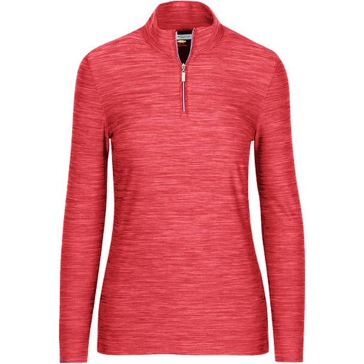 Greg Norman Long Sleeve Heathered Womens 1/4 Zip - Cosh/L
