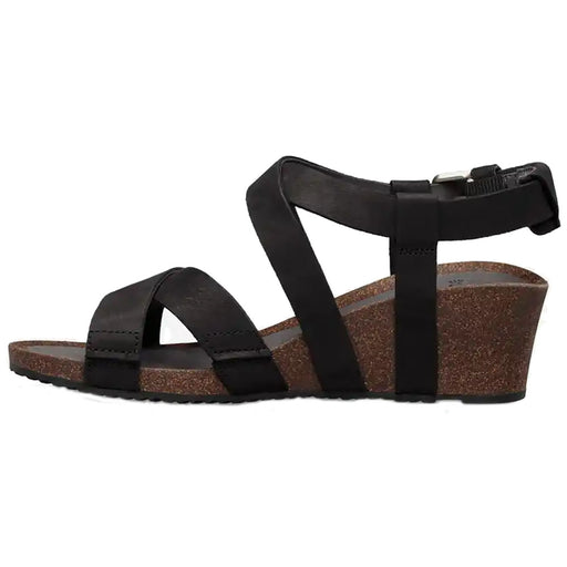 Teva Mahonia Wedge Black Womens Sandals