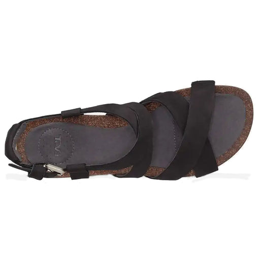 Teva Mahonia Wedge Black Womens Sandals
