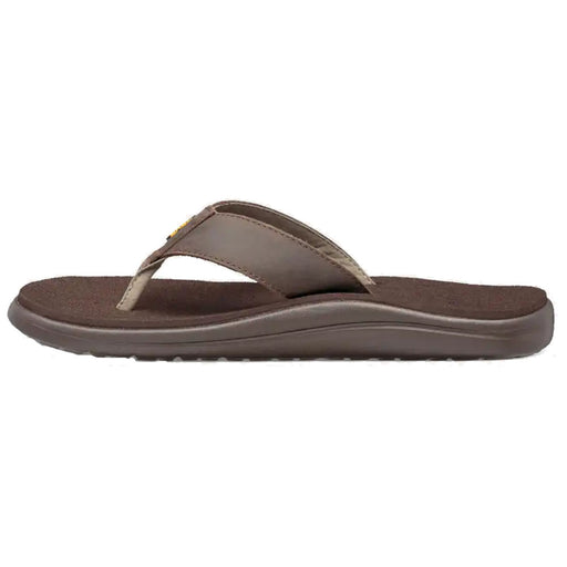 Teva Yoya Leather Brown Mens Flip Flops