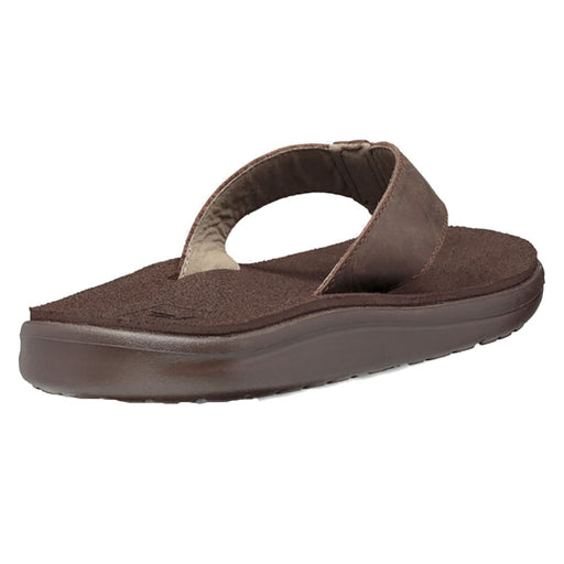 Teva Yoya Leather Brown Mens Flip Flops
