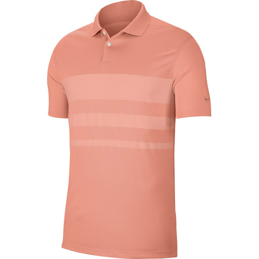 Nike Vapor Stripe Dri Fit Mens Golf Polo - 606 PINK QUARTZ/XXL