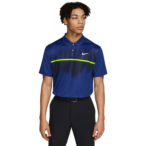 Nike Dri-FIT Vapor Printed Mens Golf Polo - 455 DEEP ROYAL/XL