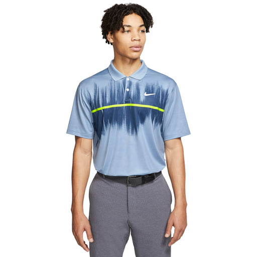 Nike Dri-FIT Vapor Printed Mens Golf Polo - 460 INDIGO FOG/XXL