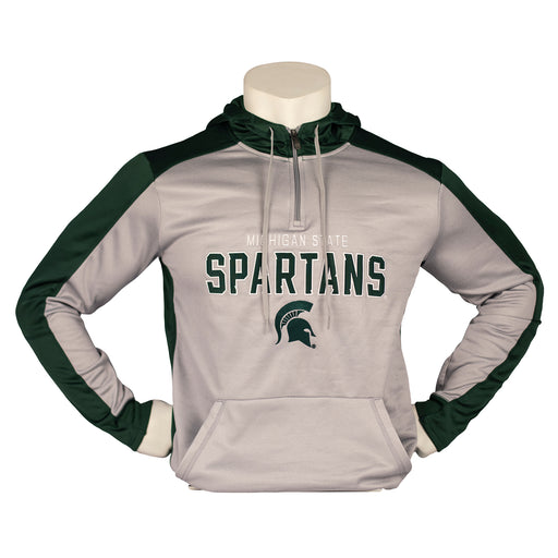 Overstuff MSU Mens Fleece 1/4 Zip Hoodie