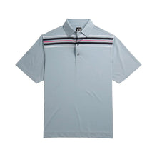 Load image into Gallery viewer, FootJoy Lisle Chest Blue Stripe Self Collar M Polo
- 4