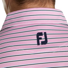 Load image into Gallery viewer, FJ Lisle Mlti Stripe Self Collar Pink M Golf Polo
- 3