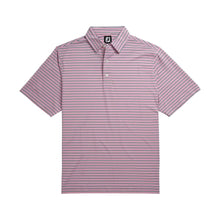 Load image into Gallery viewer, FJ Lisle Mlti Stripe Self Collar Pink M Golf Polo
- 4