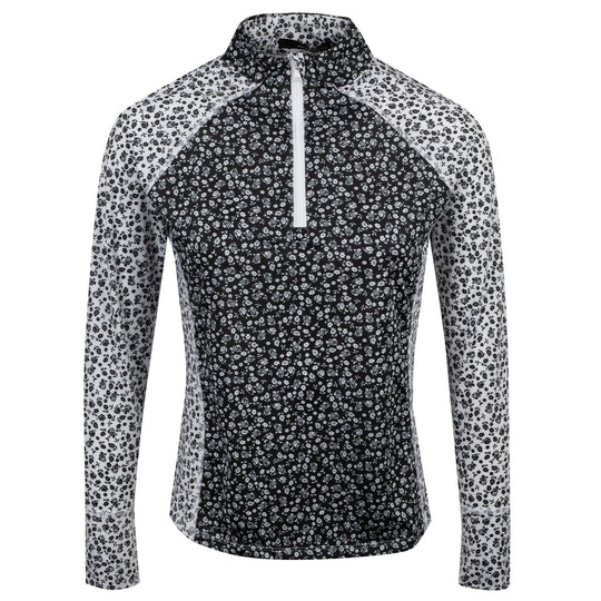 RLX Printed Power Stretch Womens Golf 1/4 Zip