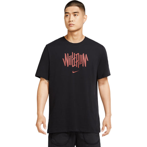 Nike Dri-FIT Wild Run Mens Running T-Shirt - BLACK 010/XL