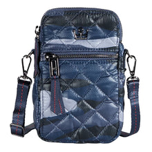 Load image into Gallery viewer, Oliver Thomas Cell Phone Crossbody 2 - Blue Camo/One Size
- 2