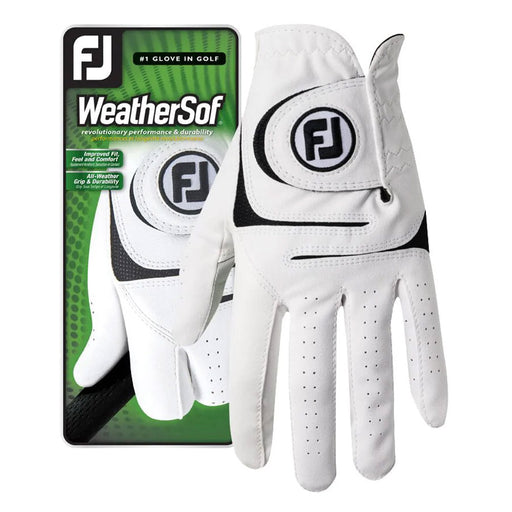 FootJoy WeatherSof White Mens Golf Glove - Right/XL