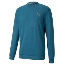 Load image into Gallery viewer, Puma Cloudspun Crew Neck Mens Golf Shirt - Digi Blue Hthr/XXXL
 - 1
