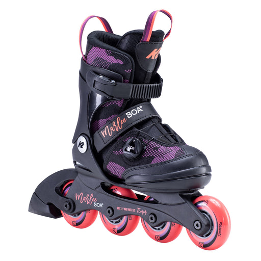 K2 Marlee Boa Girls Adjustable Inline Skates - Purple Camo/4-8