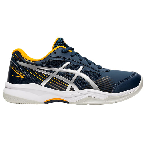 Asics GEL-Game 8 GS Junior Tennis Shoes - 7.0/F.BLUE/SLVR 400/M