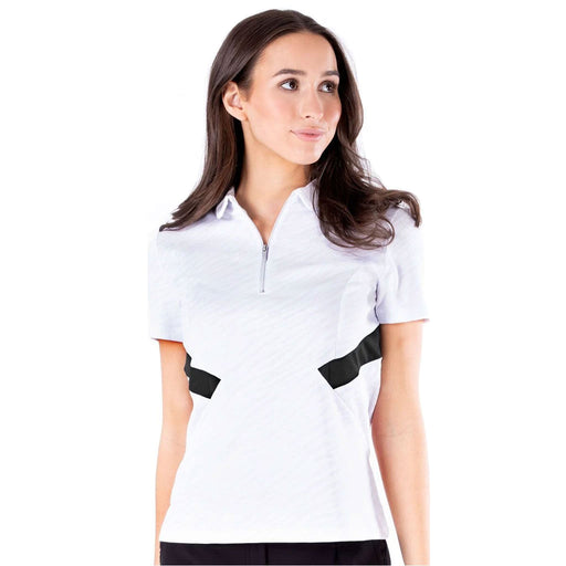 NVO Dyna White Womens Golf Polo - WHITE 100/XL