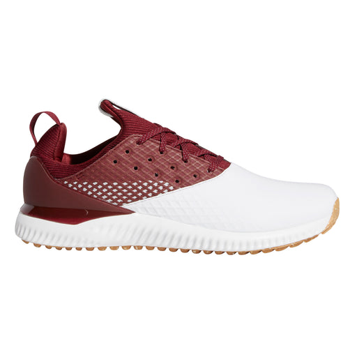 Adidas Adicross Bounce 2.0 Mens Golf Shoes - 13.0/Wht/Burg/Gum/D Medium