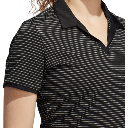 Adidas Ult365 Space-Dyed Striped Womens Golf Polo