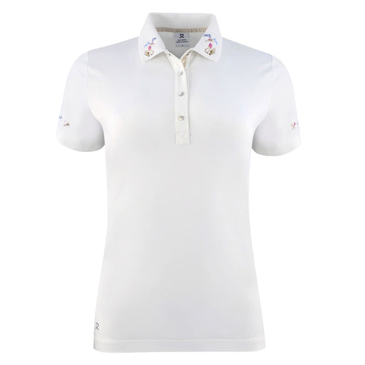 Daily Sports Selma White Womens Golf Polo - WHITE 100/XXL