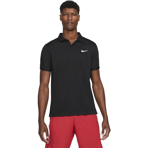 NikeCourt Dri-FIT Victory Solid Mens Tennis Polo - BLACK/WHITE 010/XXL