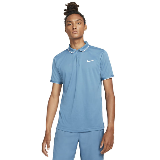 NikeCourt Dri-FIT Victory Solid Mens Tennis Polo - RIFTBLUE 415/XL