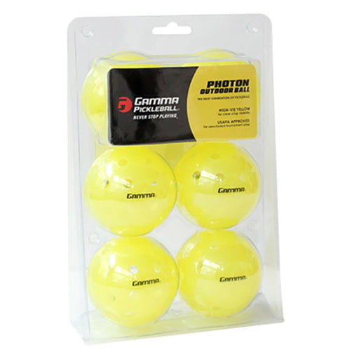 Gamma Photon Outdoor Pickleball  - 6 Pack - Yellow