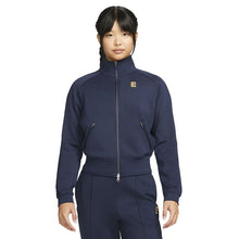 Load image into Gallery viewer, NikeCourt Heritage Full Zip Womens Tennis Jacket - OBSIDIAN 451/XL
 - 5