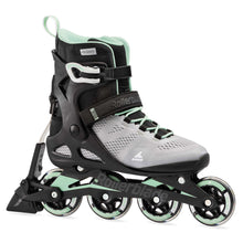 Load image into Gallery viewer, Rollerblade Macroblade 80 ABT Womens Inline Skates - Grey/Neo Mint/10.5
 - 1