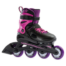 Load image into Gallery viewer, Rollerblade Fury Girls Adjustable Inline Skates - Black/Pink/5-8
 - 1
