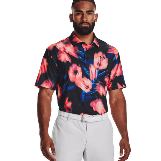 Under Armour Playoff 2.0 Mens Golf Polo - BLK/RAD RED 048/XXL