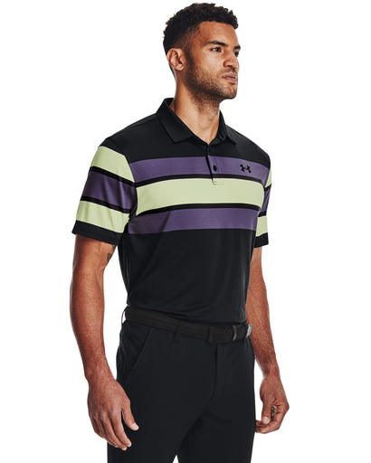 Under Armour Playoff 2.0 Mens Golf Polo - BLK/TWILGHT 041/XXL