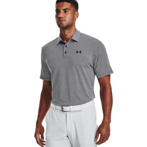 Under Armour Playoff 2.0 Mens Golf Polo - BLK/WHT/BLK 044/XXL
