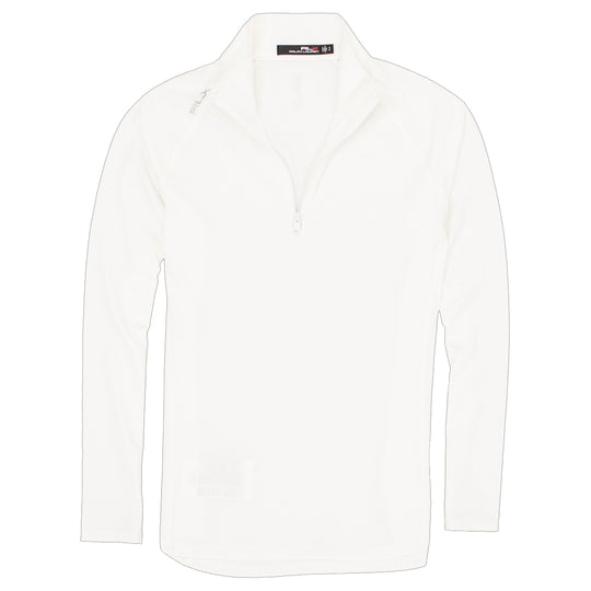RLX UV Protection Pure White Womens Golf 1/4 Zip
