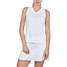 Load image into Gallery viewer, Sofibella Alignment Full Back WT Wmns Tennis Tank - White/Blanc/XL
 - 1
