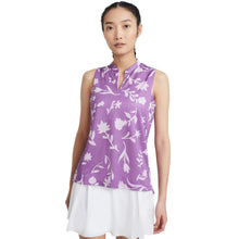 Load image into Gallery viewer, Nike Breathe Floral Print Womens SL Golf Polo - PURPL NBULA 570/L
 - 4