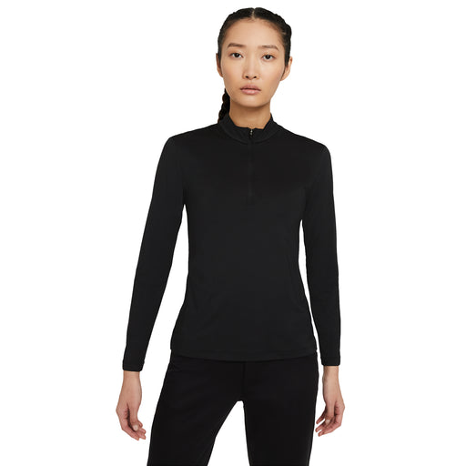 Nike Dri-FIT UV Victory Womens Golf 1/4 Zip - BLACK 010/XL