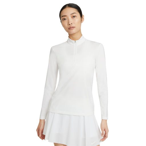 Nike Dri-FIT UV Victory Womens Golf 1/4 Zip - WHITE 100/XL