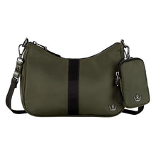 Load image into Gallery viewer, Oliver Thomas No Chaos Crossbody - Green/Blk Strip
- 3