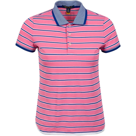 Polo Golf Ralph Lauren Printed Shirttail Lauren Pink Womens Golf Polo