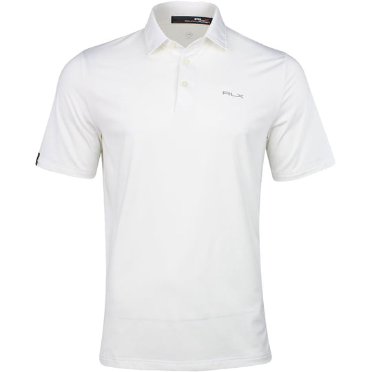 RLX Ralph Lauren Course Pure White Mens Golf Polo