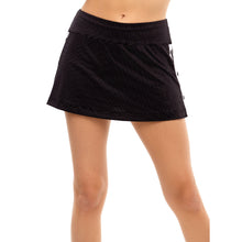 Load image into Gallery viewer, Lucky in Love Breakaway Black Womens Tennis Skirt
 - 1