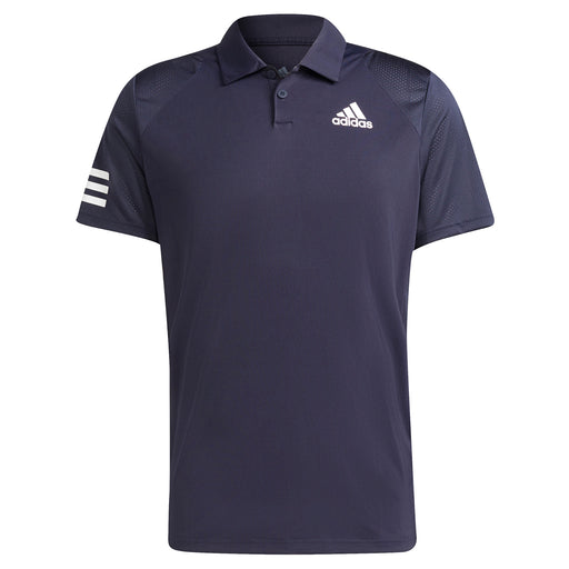Adidas Club 3 Stripe Legend Ink Mens Tennis Polo - Legend Ink/Wht/XXL