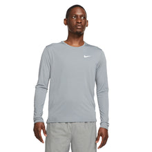 Load image into Gallery viewer, Nike Dri-FIT Miler Mens Long Sleeve Running Shirt - SMOKE GREY 084/XL
- 1