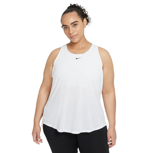 Nike Dri-FIT One Womens Training Tank Top - WHITE 100/XL